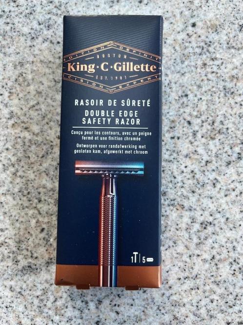 king gillette safety razor, Handtassen en Accessoires, Uiterlijk | Lichaamsverzorging, Nieuw, Overige typen, Ophalen of Verzenden
