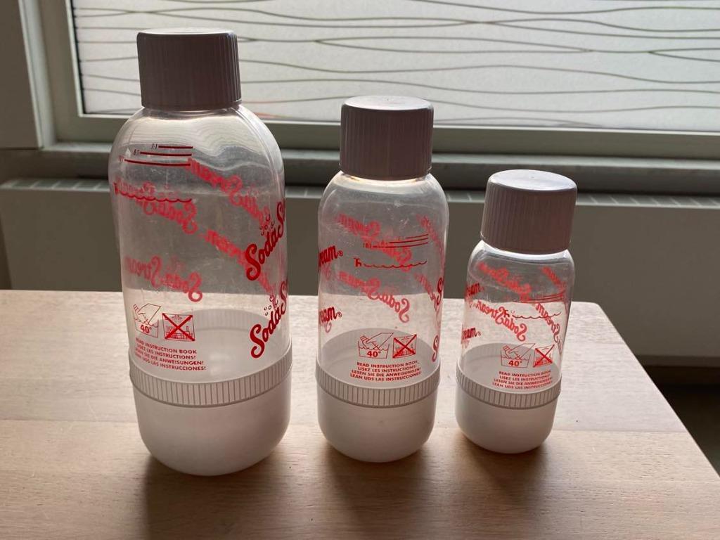 Sodastream flessen - 3 stuks, Ophalen of Verzenden, Gebruikt