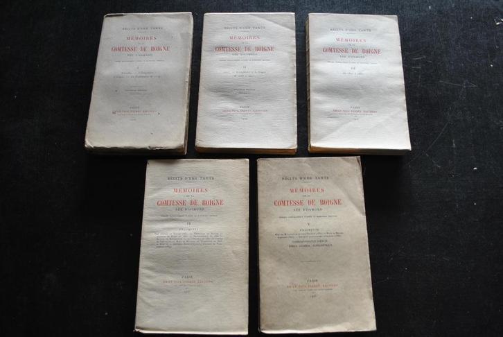 Mémoires de la Comtesse de Boigne née d'Osmond Complet 5 vol, Boeken, Geschiedenis | Nationaal, Gelezen, Ophalen of Verzenden
