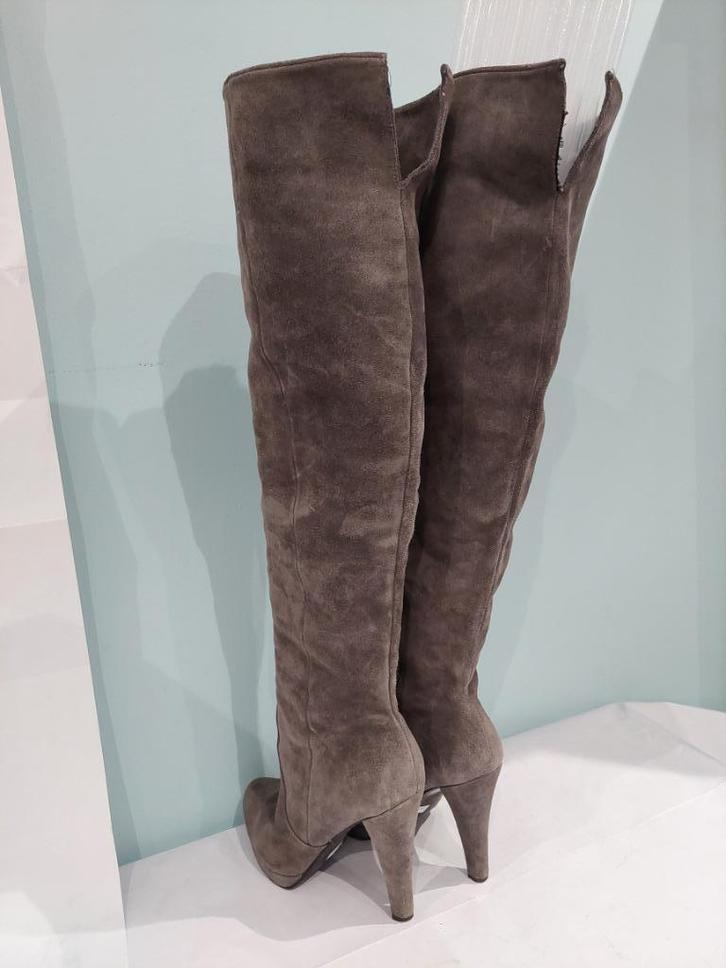 610C* MICHAEL KORS mooie leren laarzen tot over de knie (41), Kleding | Dames, Schoenen, Gedragen, Hoge laarzen, Overige kleuren