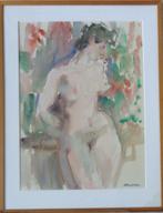 ALBERT DE DEKEN / NAAKTE VROUW / ORIGINEEL WERK / 94x73cm, Ophalen