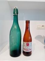 Oude vintage bierflessen brouwerij het Hamerken Brugge, Verzamelen, Ophalen of Verzenden, Gebruikt