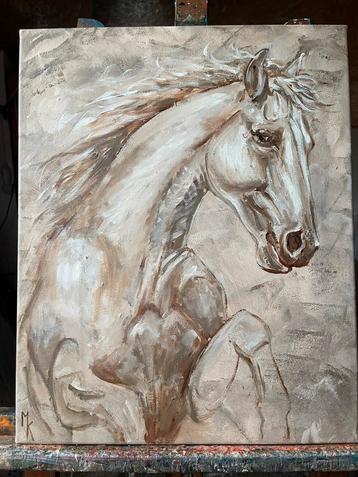 Schilderin elegant paard Mk Art beschikbaar voor biedingen