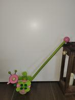 Jouet bâton poussoir marque Djeco rose et vert, Ophalen, Gebruikt, Van hout