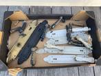 Klinkjes 5 paar, in massief koper ( overschilderd), Huis en Inrichting, Keuken | Keukenelementen, Ophalen, Minder dan 50 cm, Gebruikt