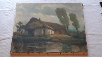 peinture à l'huile sur toile signée, Enlèvement ou Envoi