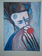 🎨 Le Wolverine bleu – Peinture originale acrylique, 2018, Ophalen