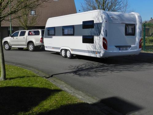 Caravan Hobby 650KMFE de luxe met mover + volledige inboedel, Caravans en Kamperen, Caravans, Particulier, tot en met 6, Overige