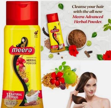 Meera Herbal 150 gram Haarwaspoeder haar was poeder speciaal beschikbaar voor biedingen