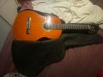 Gitaar orangje zwart, Muziek en Instrumenten, Snaarinstrumenten | Gitaren | Akoestisch, Ophalen, Zo goed als nieuw, Met koffer