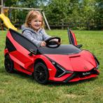 Elektrische Kinderauto 12V – Lamborghini Sian | Rood, Ophalen of Verzenden, Nieuw
