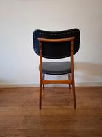 Vintage stoelen authentiek uit jaren '60, Huis en Inrichting, Stoelen, Ophalen, Gebruikt, Zwart, Hout