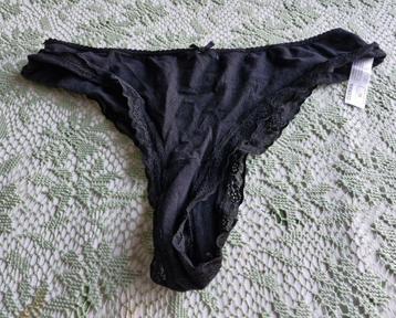 Zeeman - string - kant - maat XL - zwart beschikbaar voor biedingen