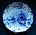 Antiek Duits bord met Delfts decor ~~ Rauenstein ~~  +/-1900, Ophalen of Verzenden