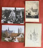 Lot van 4 krtn VLASSENBROEK / BAASRODE Sint Gertrudiskerk., Ophalen of Verzenden, Gelopen