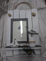 Kader meeuw + boot op houten frame, Ophalen of Verzenden, Nieuw
