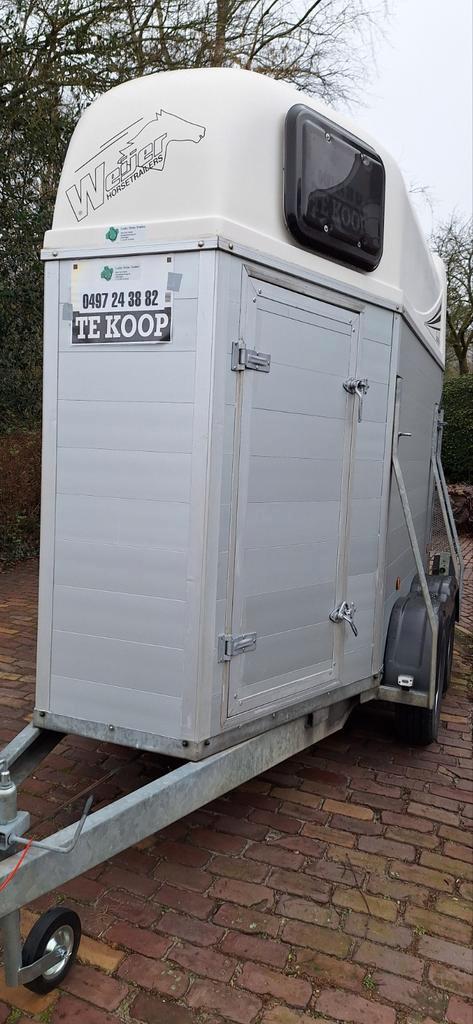 Vernieuwde alum 1.5p trailer Weijer., Dieren en Toebehoren, Paarden en Pony's | Trailers en Aanhangwagens, Zo goed als nieuw, Aluminium