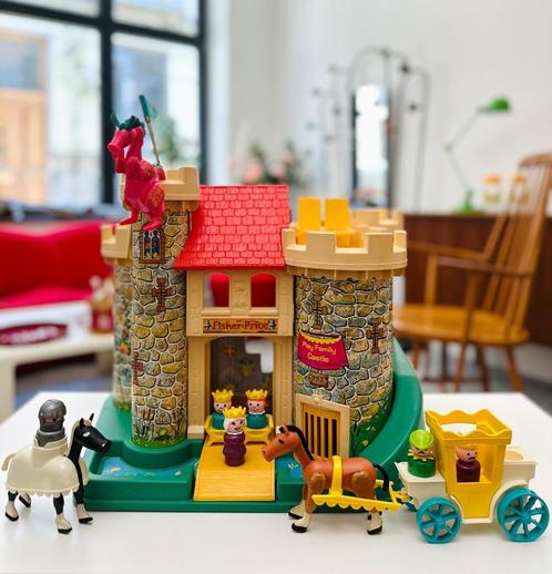Château Fisher Price vintage + accessoires 1974 (complet), Kinderen en Baby's, Speelgoed | Fisher-Price, Gebruikt, Speelset, Ophalen