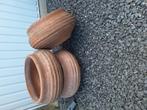 Hand gemaakt terracotta uit Griekenland 34cm diam en 15 diep, Tuin en Terras, Bloempotten, Ophalen, Zo goed als nieuw, Terracotta