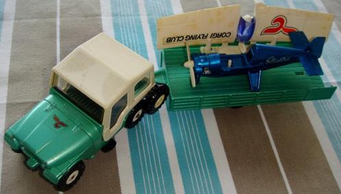 Corgi Flying Club Ecole d'Aviation 49, Jeep + avion + rem., Hobby en Vrije tijd, Modelauto's | 1:43, Zo goed als nieuw, Overige typen