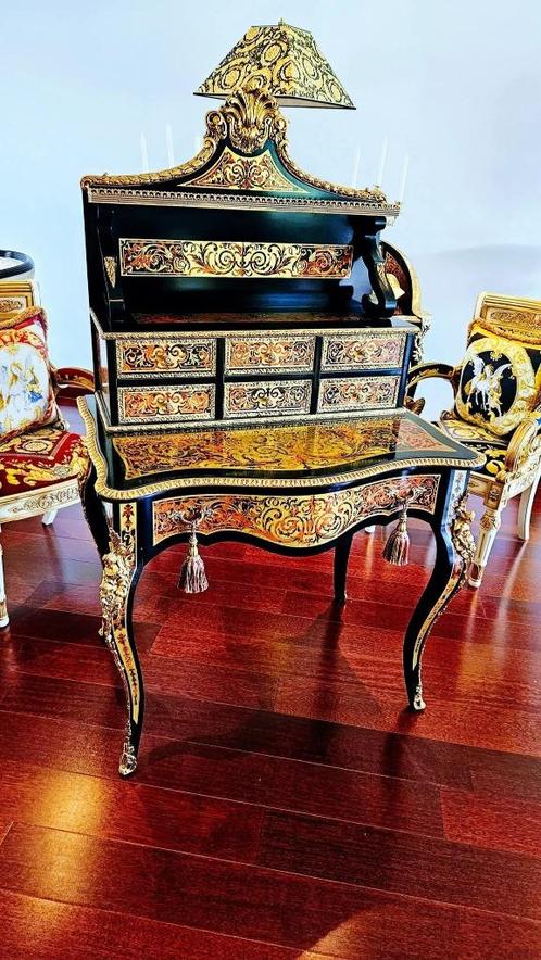 Uitzonderlijke Secretaire afgewerkt in marqueterie, Antiek en Kunst, Kunst | Designobjecten, Ophalen