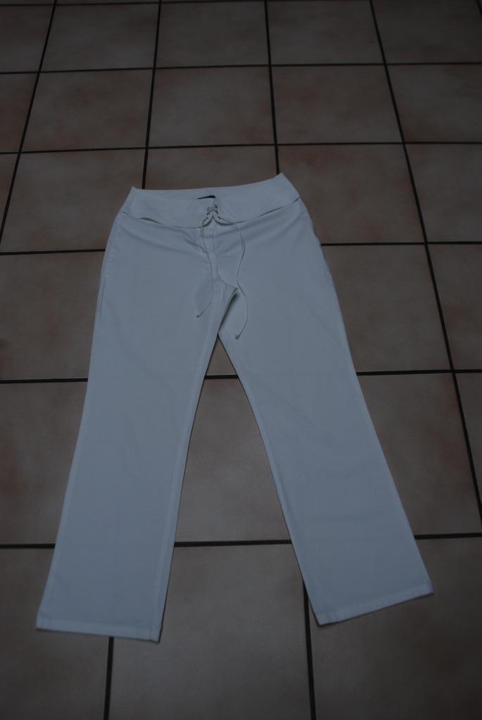 Jeansbroek „Caroline Biss”, lage taille, wit, maat 40, Kleding | Dames, Broeken en Pantalons, Zo goed als nieuw, Maat 38/40 (M)