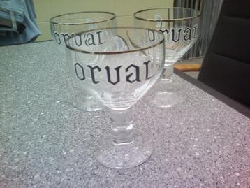 Nog 3 nieuwe Orval glazen. beschikbaar voor biedingen