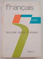 Livre ancien de 1964 : "Français 5e" Coll. Lagarde & Michard, Enlèvement, Fournier J. et Bastide M.