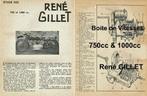 RTM voor René GILLET 1000 - 750 - 750 - 200 - 200 - 175 - 12, Ophalen of Verzenden