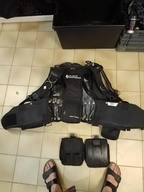 BCD/Wing aqualung sea quest black diamond maat XL, Watersport en Boten, Duiken, Zo goed als nieuw, Trimvest of Wing, Ophalen of Verzenden