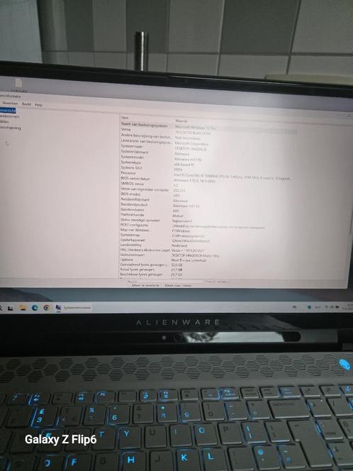 Nieuwe conditie Alienware i 9 generatie 10, Computers en Software, Windows Laptops, Zo goed als nieuw, 17 inch of meer, SSD, 4 Ghz of meer