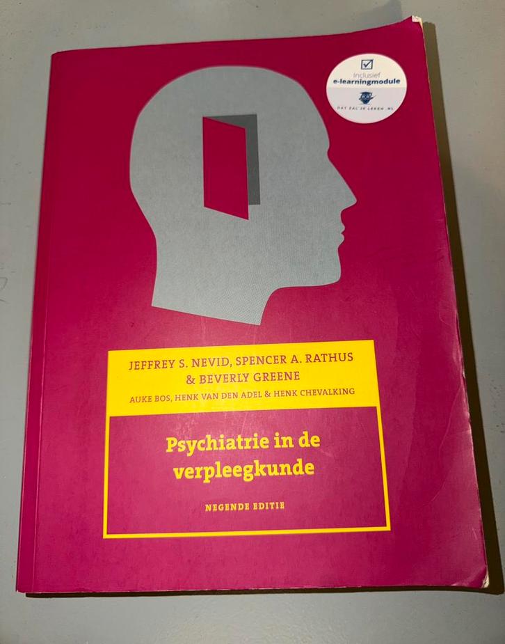 Jeffrey S. Nevid - Psychiatrie in de verpleegkunde, Boeken, Schoolboeken, Zo goed als nieuw, Nederlands, Ophalen