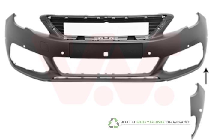 Voorbumper van een Peugeot 308, Auto-onderdelen, Carrosserie, Bumper, Peugeot, Nieuw, 12 maanden garantie, Ophalen of Verzenden