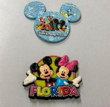 2 disney koelkast magneet 2010 walt disney world + florida beschikbaar voor biedingen