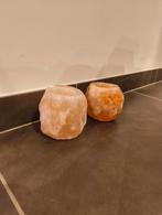 zoutsteen theelichthouder 2 stuks, Ophalen