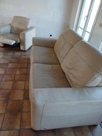 Bank + zetel, Huis en Inrichting, Zetels | Zetels en Chaises Longues, Ophalen, Gebruikt