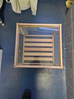 petite table d’appoint carrée bois et vitre, Enlèvement