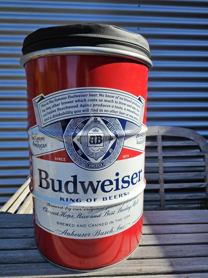 Unieke Budweiser BBQ & zit-ton – nieuw, nooit gebruikt, Verzamelen, Biermerken, Nieuw, Overige typen, Overige merken, Ophalen