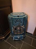 Antieke emaille kolenkachel in art-deco stijl, Huis en Inrichting, Kachels, Ophalen, Kolenkachel