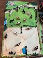Schleich paarden + speeltapijt + stallen, Ophalen, Gebruikt, Jongen of Meisje