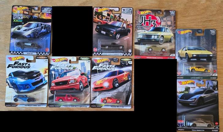 8x Hot Wheels Premium [Geopend], Hobby en Vrije tijd, Modelauto's | Overige schalen, Zo goed als nieuw, Auto, Ophalen of Verzenden
