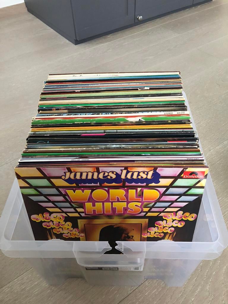 Lot elpees +80 stuks, Ophalen, Gebruikt, 12 inch, Overige genres