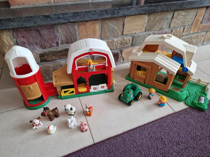 Ferme + animaux, fermier et tracteur Little people, Kinderen en Baby's, Speelgoed | Fisher-Price, Gebruikt, Ophalen