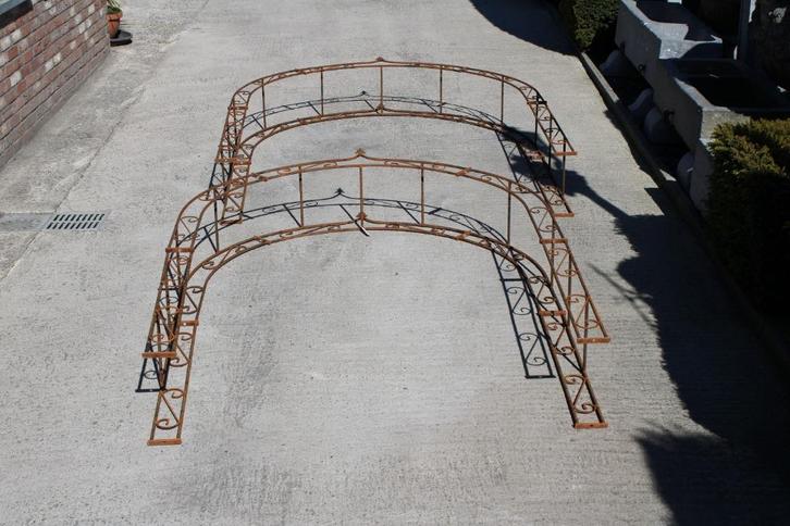 smeedijzeren boog volledige dubbele stang 2m45, Tuin en Terras, Tuinmeubel-accessoires, Nieuw, Ophalen