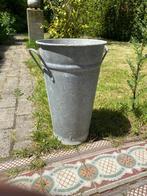 Zinken bloempot, Tuin en Terras, Bloempotten, Ophalen of Verzenden