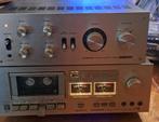 Pioneer SA-6300 Versterker en Pioneer CT F500 Cassettedeck, Stereo, Gebruikt, Minder dan 60 watt, Pioneer