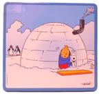 Boîte en Fer Tintin et Milou dans igloo, Collections, Biscuits, Autres marques, Utilisé, Enlèvement ou Envoi