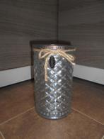 Grote kaars-stolp met kaars, Huis en Inrichting, Ophalen of Verzenden, Zo goed als nieuw, Kaars