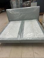Lit emma boxspring avec matelas neuf  sous carton 180x200, Ophalen, Nieuw, Grijs