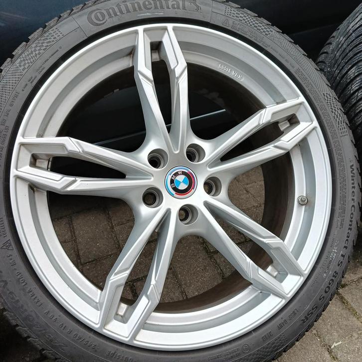 Bmw Velgen en winterbanden, Autos : Pièces & Accessoires, Pneus & Jantes, Pneus et Jantes, Pneus hiver, 19 pouces, 245 mm, Véhicule de tourisme